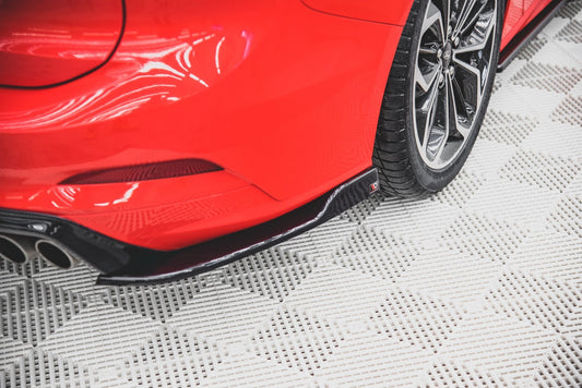 Heck Ansatz Flaps Diffusor V.4 für Ford Focus ST-Line Kombi Mk4 schwarz matt