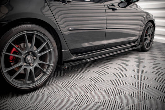 Side Flaps Mazda 3 MPS Mk1 schwarz Hochglanz
