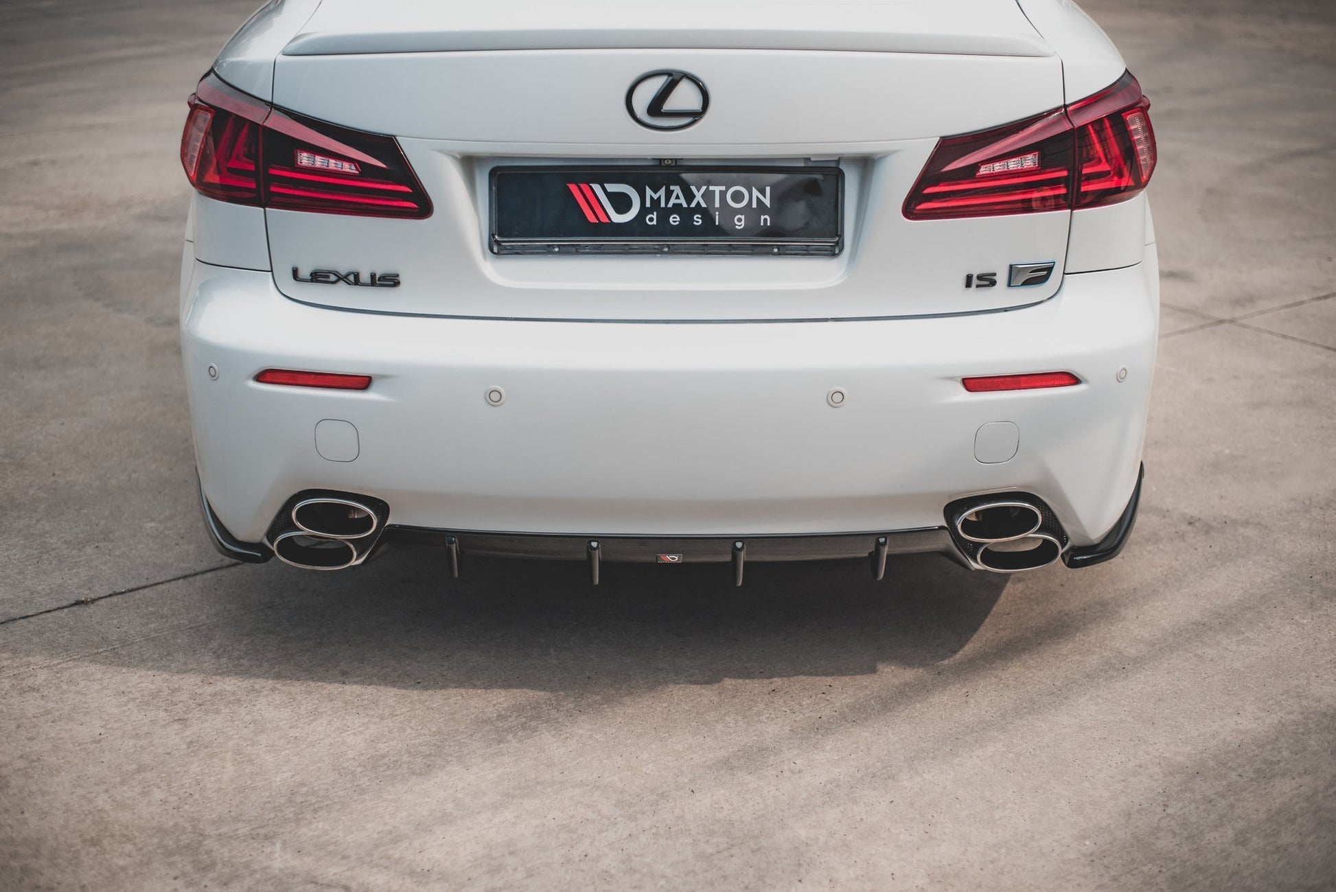 Diffusor Heck Ansatz für Lexus IS F Mk2 Carbon Look