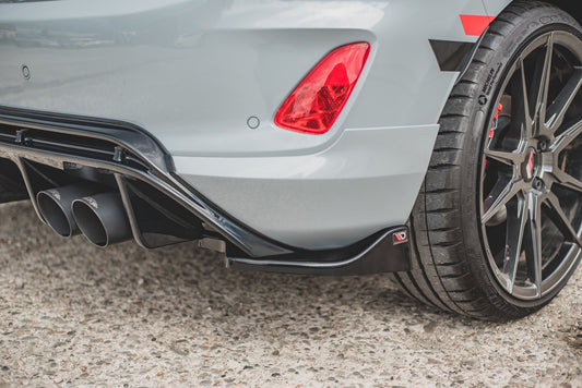 Heck Ansatz Flaps Diffusor V.2 für Ford FIesta Mk8 ST Carbon Look
