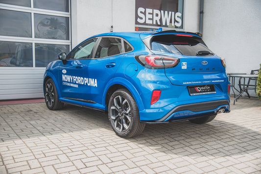 Heck Ansatz Flaps Diffusor für Ford Puma ST-Line schwarz matt