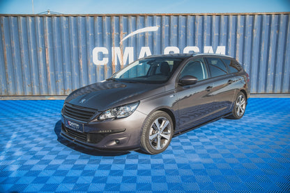 Seitenschweller Ansatz für Peugeot 308 SW Mk2 Facelift Carbon Look