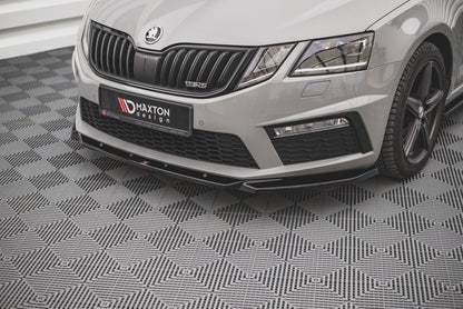 Front Ansatz V.3 für Skoda Octavia RS Mk3 Facelift Carbon Look