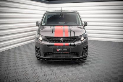 Front Ansatz für Peugeot Partner Mk3 schwarz matt