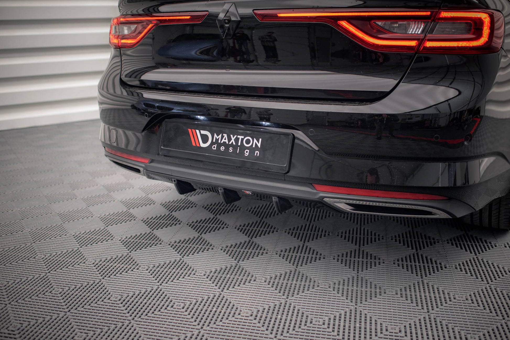 Diffusor Heck Ansatz für Renault Talisman schwarz matt
