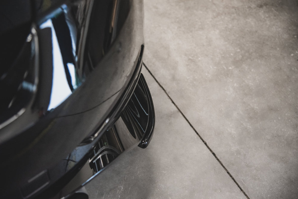 Heck Ansatz Flaps Diffusor für VW Golf 7 GTI TCR schwarz Hochglanz