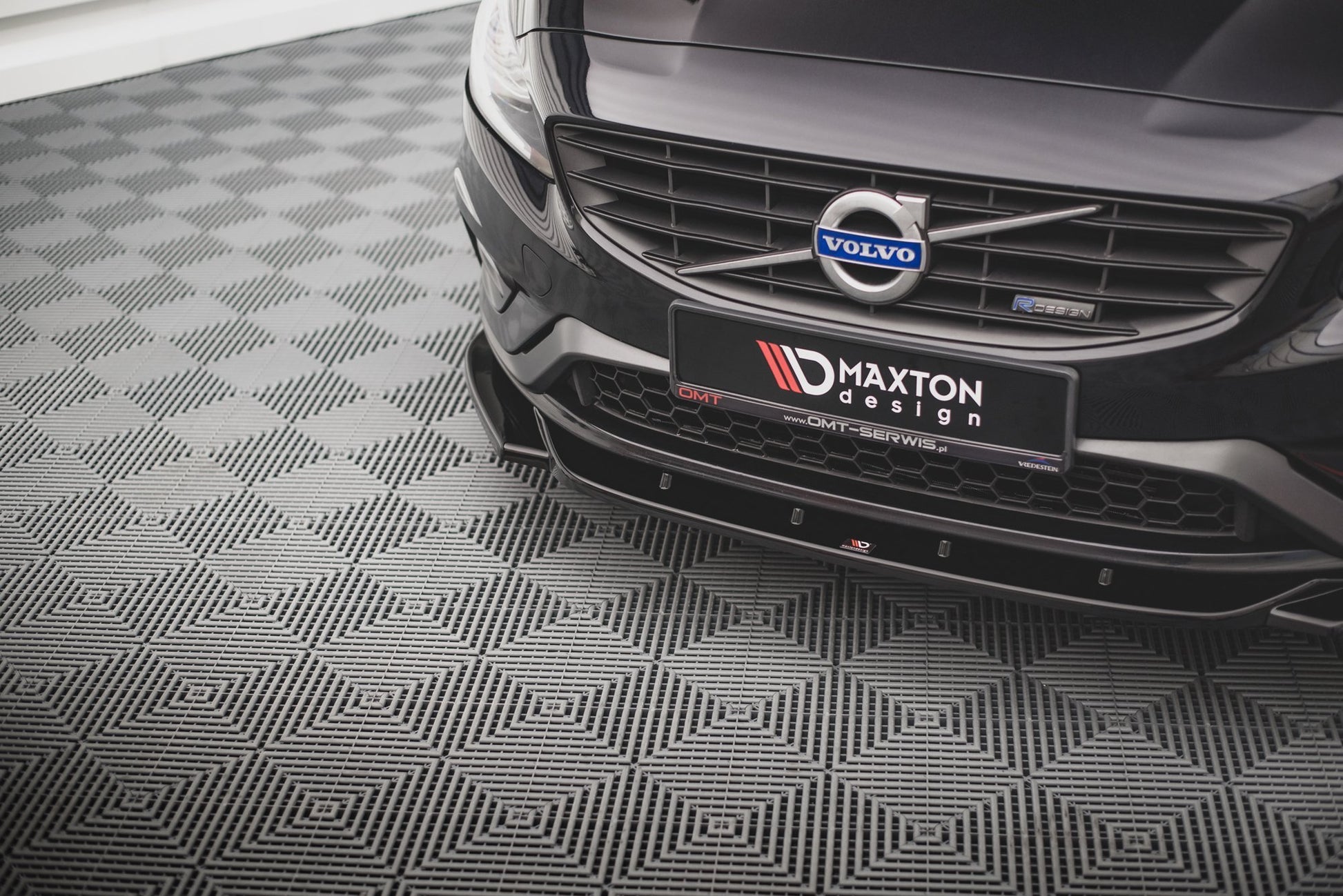 Front Ansatz V.2 für Volvo S60 R-Design Mk2 schwarz matt