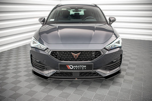 Front Ansatz V.2 für Cupra Leon schwarz Hochglanz