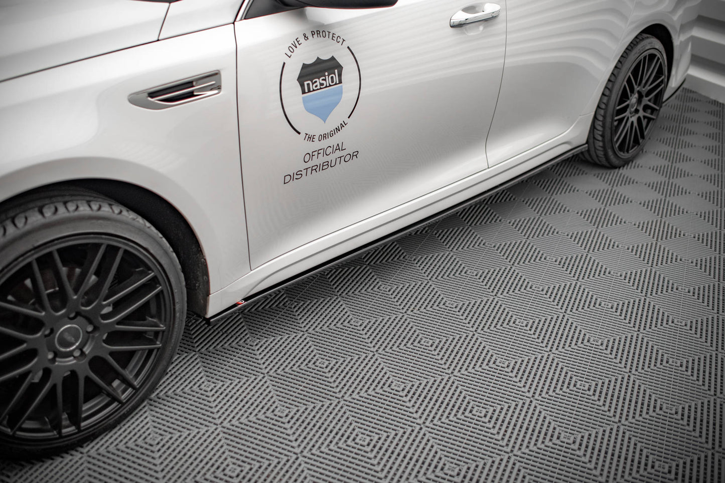 Seitenschweller Ansatz für Kia Optima Mk4 Carbon Look