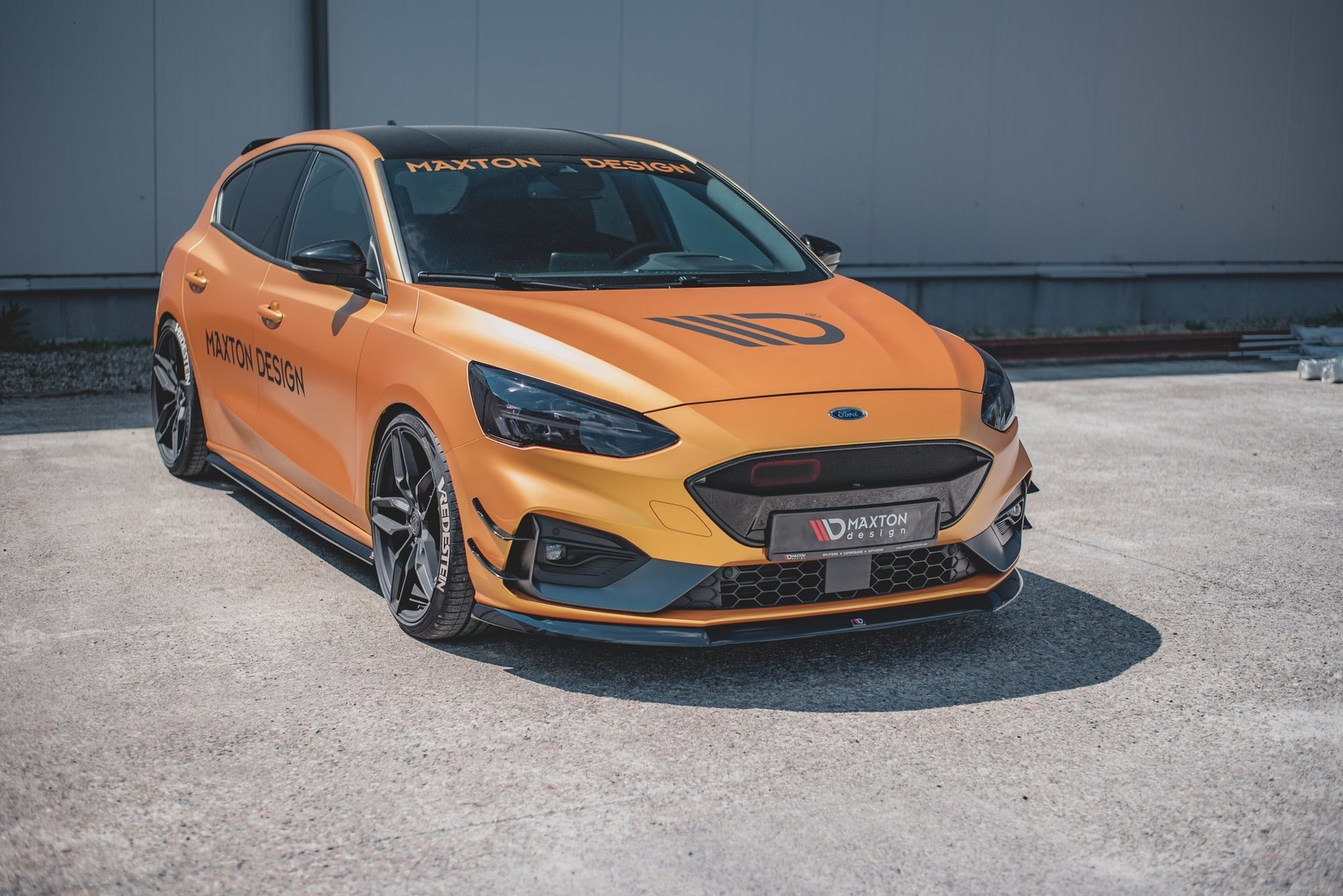 Front Ansatz für V.8 Ford Focus ST / ST-Line Mk4 schwarz matt