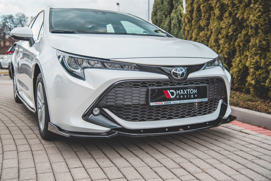 Front Ansatz V.2 für Toyota Corolla XII Touring Sports/ Hatchback schwarz Hochglanz