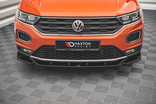 Front Ansatz V.1 für Volkswagen T-Roc Mk1 schwarz matt