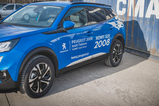 Seitenschweller Ansatz für Peugeot 2008 Mk2 schwarz matt