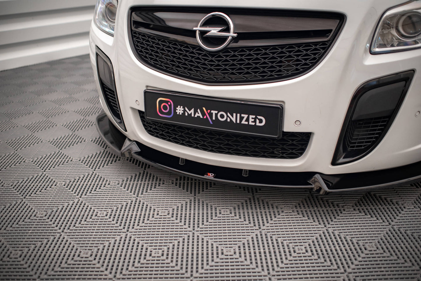 Front Ansatz V.2 für Opel Insignia OPC Mk1 schwarz Hochglanz