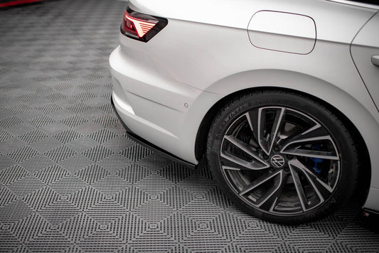 Heck Ansatz Flaps Diffusor für Volkswagen Arteon R schwarz matt