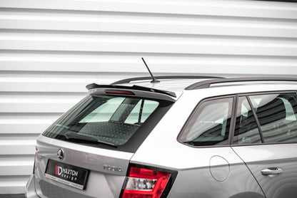 Spoiler CAP für Skoda Fabia Combi Mk3 Carbon Look