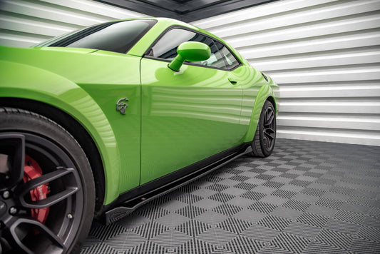 Seitenschweller Ansatz für Dodge Challenger SRT Hellcat Mk3 Carbon Look