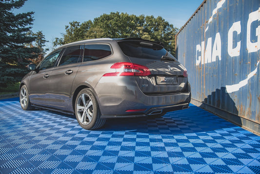 Spoiler CAP für Peugeot 308 SW Mk2 Facelift Carbon Look