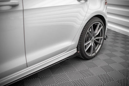 Side Flaps Volkswagen Golf R Mk7 schwarz Hochglanz