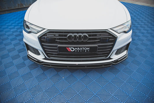 Front Ansatz V.3 für Audi A6 S-Line / S6 C8  schwarz matt