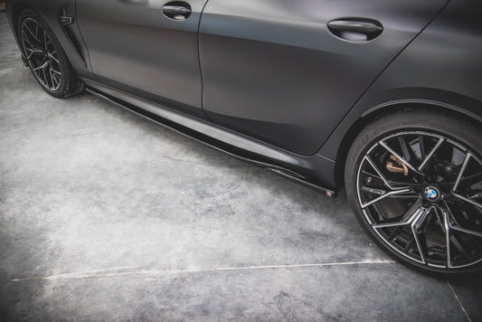 Seitenschweller Ansatz für V.2 für BMW M8 Gran Coupe F93 / 8 Gran Coupe M-Paket G16 schwarz Hochglanz