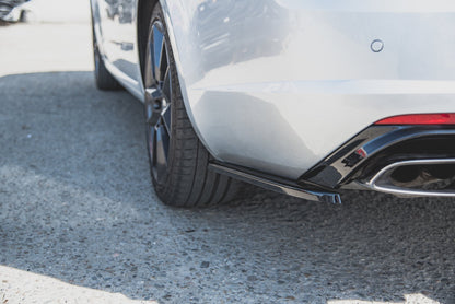 Heck Ansatz Flaps Diffusor V.2 für Skoda Octavia RS Mk3/Mk3 FL Hatchback/Kombi  schwarz matt