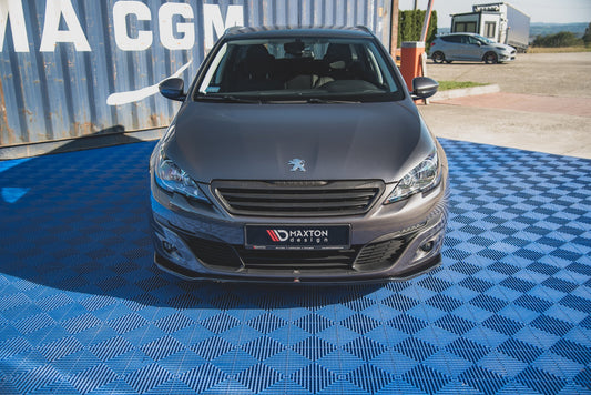 Front Ansatz V.1 für Peugeot 308 Mk2 Facelift schwarz matt