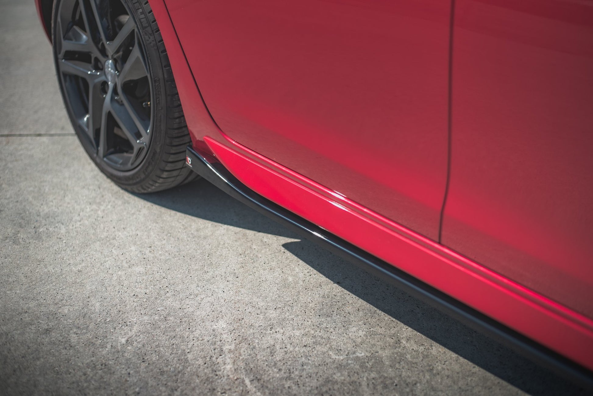 Seitenschweller Ansatz für Peugeot 308 GT Mk2 Facelift schwarz Hochglanz