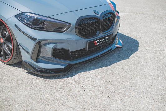 Front Ansatz V.5 für BMW 1er F40 M-Paket / M135i  schwarz matt