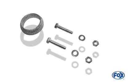 FOX Honda Civic III/ CRX II Endschalldämpfer quer - 2x76 Typ 10