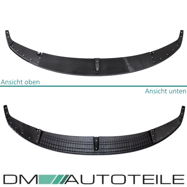 Frontspoiler Lippe Sport-Performance Carbon Glanz Look passend für BMW 3er F30 F31 mit M-Paket