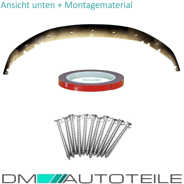 Frontspoiler Lippe Sport-Performance schwarz hochglanz + Zubehör passend für BMW 5er G30 G31 M-Paket 17>