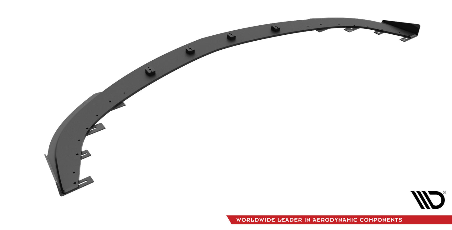 Street Pro Front Ansatz für +Flaps für V.1 + Flaps Mazda 3 MPS Mk1 schwarz Hochglanz