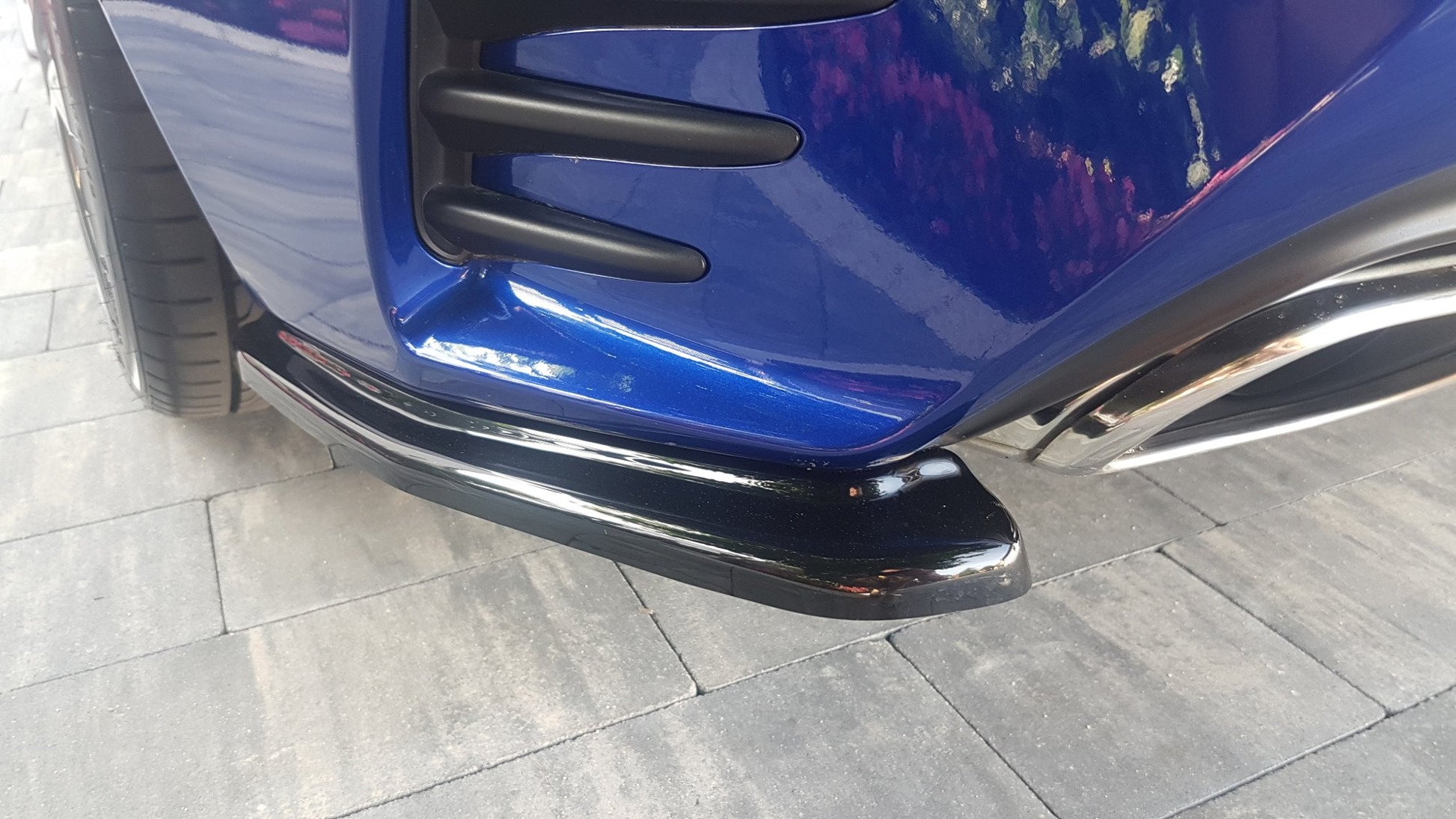 Heck Ansatz Flaps Diffusor für Lexus Rc  schwarz matt