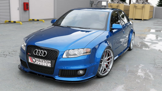 Front Ansatz V.2 für Audi RS4 B7 schwarz Hochglanz