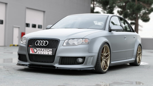 Front Ansatz V.1 für Audi RS4 B7 schwarz Hochglanz