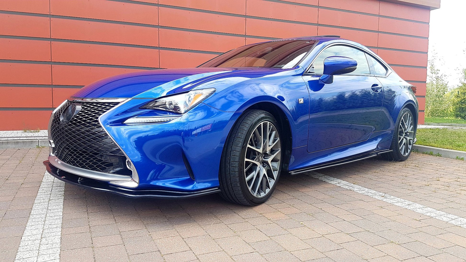 Seitenschweller Ansatz für Lexus Rc schwarz Hochglanz