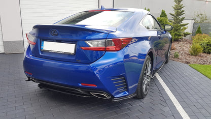 Heck Ansatz Flaps Diffusor für Lexus Rc  schwarz matt