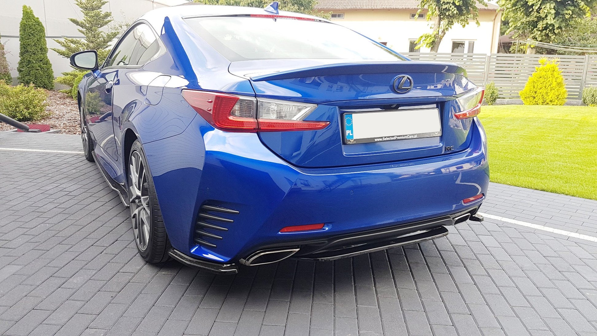 Mittlerer Diffusor Heck Ansatz für Lexus Rc  Carbon Look