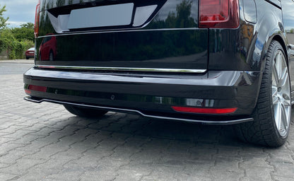 Mittlerer Diffusor Heck Ansatz für Volkswagen Caddy Mk. 4 schwarz matt