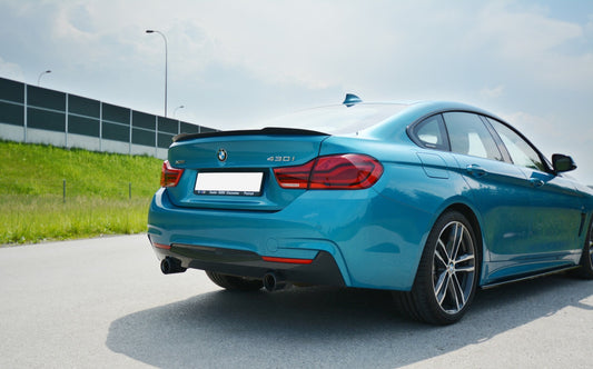 Spoiler CAP für BMW 4er F36 GRAN COUPÉ schwarz matt