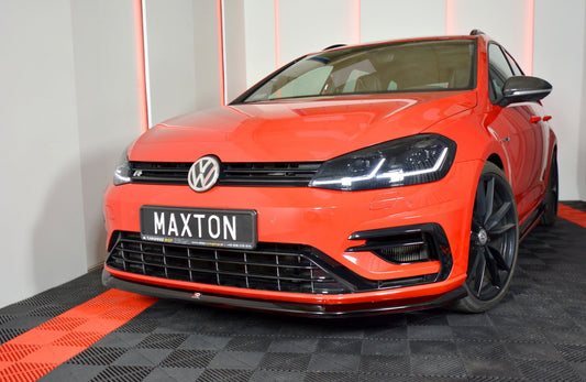 Front Ansatz V.6 für VW Golf 7 R / R-Line Facelift schwarz matt