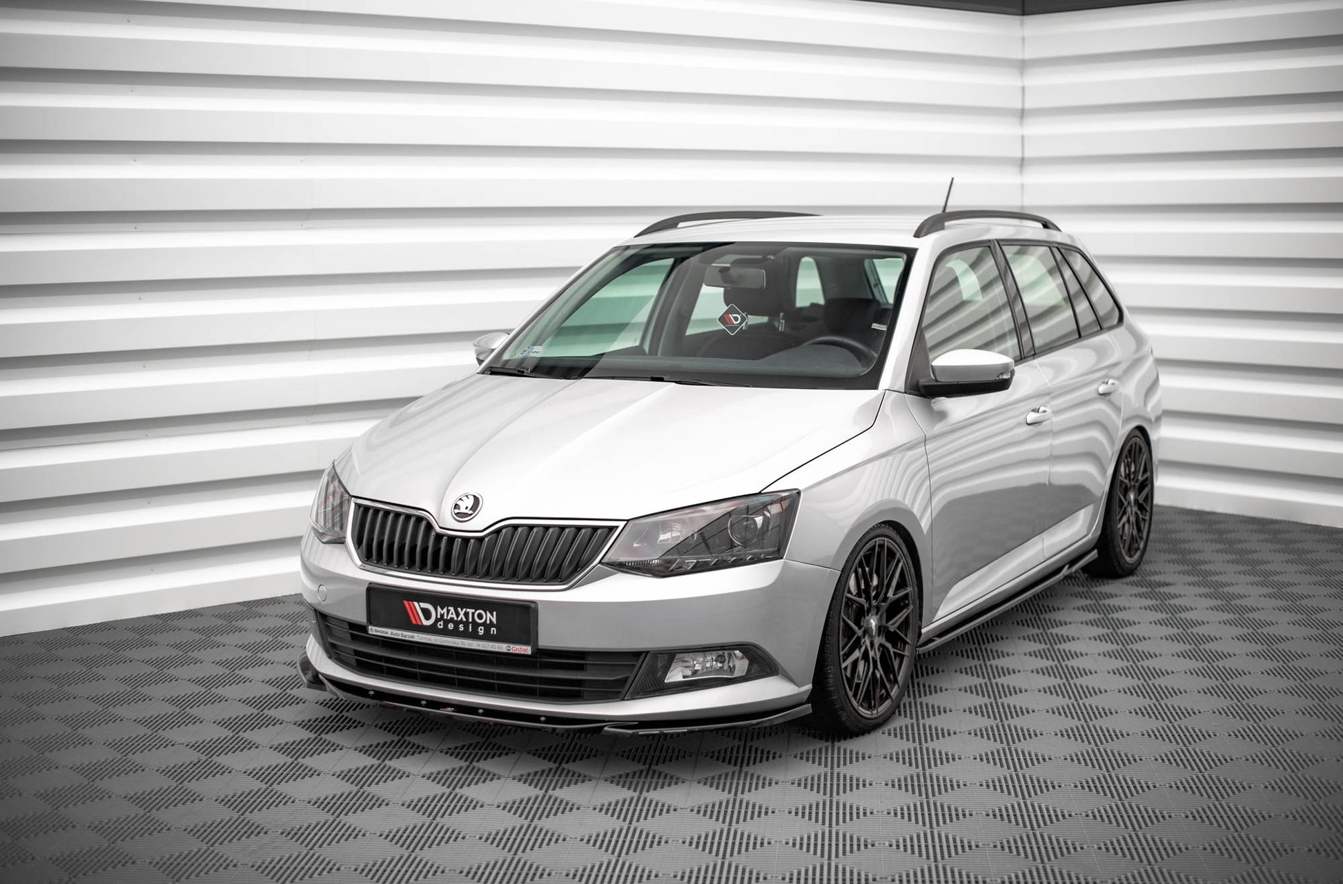 Front Ansatz V.2 für Skoda Fabia Mk3 Carbon Look