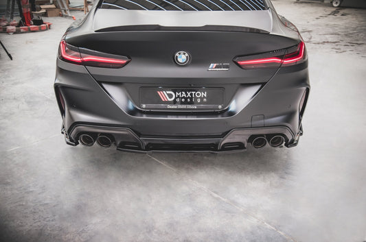 Mittlerer Diffusor Heck Ansatz für BMW M8  Gran Coupe F93 schwarz Hochglanz