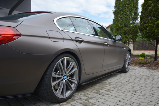 Seitenschweller Ansatz für BMW 6er GRAN COUPÉ schwarz matt