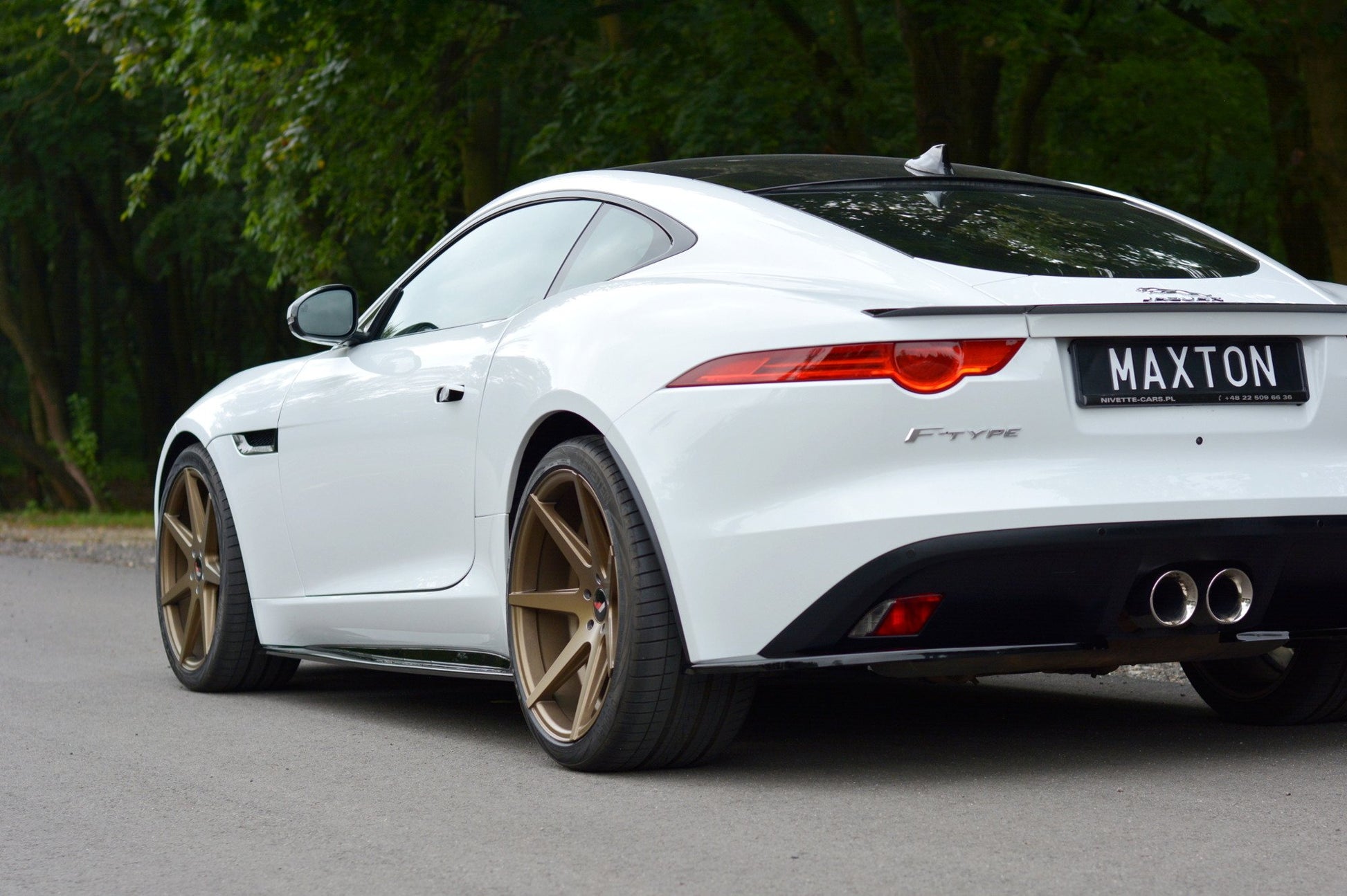 Seitenschweller Ansatz für JAGUAR F-TYPE schwarz matt