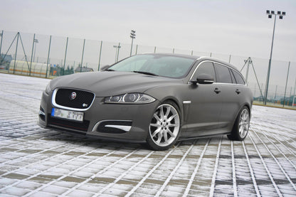 Seitenschweller Ansatz für JAGUAR XF (X250) MK1 SPORTBRAKE S-PACK schwarz matt