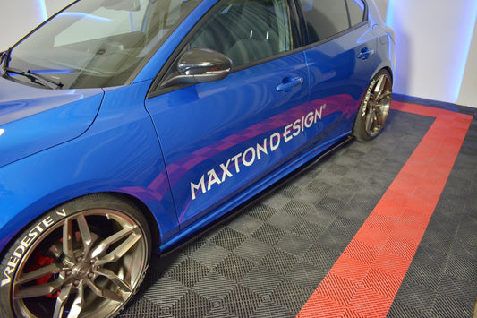 Seitenschweller Ansatz für V.3 für Ford Focus ST / ST-Line Mk4 schwarz matt