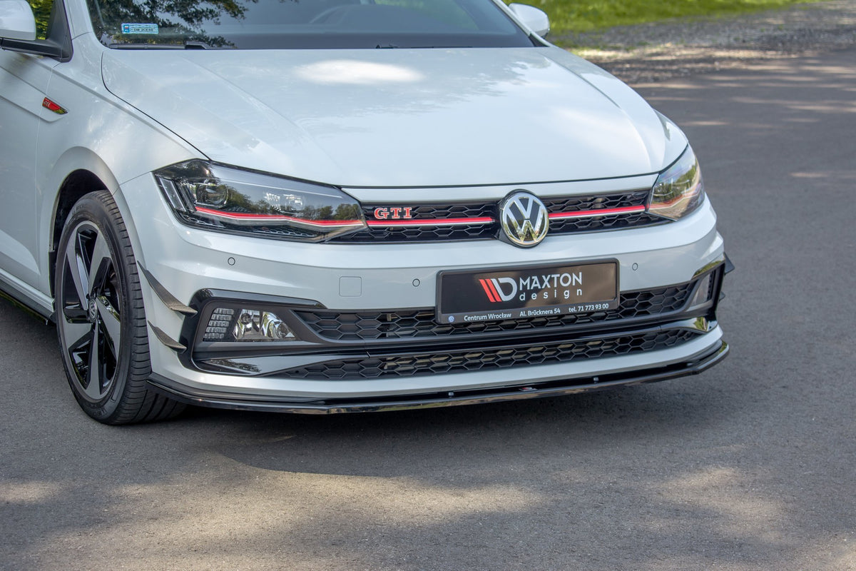 Front Ansatz V.1 für VW POLO MK6 GTI schwarz matt