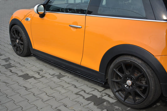 Seitenschweller Ansatz für MINI COOPER S MK3 vor Facelift 3-Türer (F56) Carbon Look